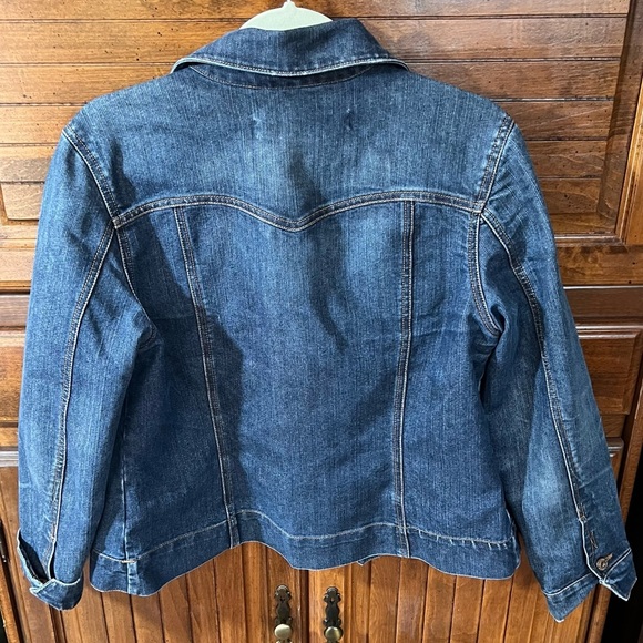 Jeanstar Jean jacket women’s size L, preowned - Picture 2 of 9